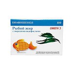 Рыбий жир, Биафишенол капс. 0.3 г №100 с морскими водорослями