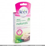 Восковые полоски для депиляции для лица, Veet (Вит) 18 шт Нейчералс с маслом ши для чувствительных участков кожи