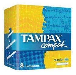 Тампоны, Tampax (Тампакс) 8 шт компак регуляр с аппликатором