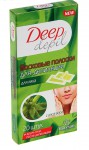 Восковые полоски для депиляции для лица, Deep depil (Дип депил) 20 шт алоэ вера Формула 482